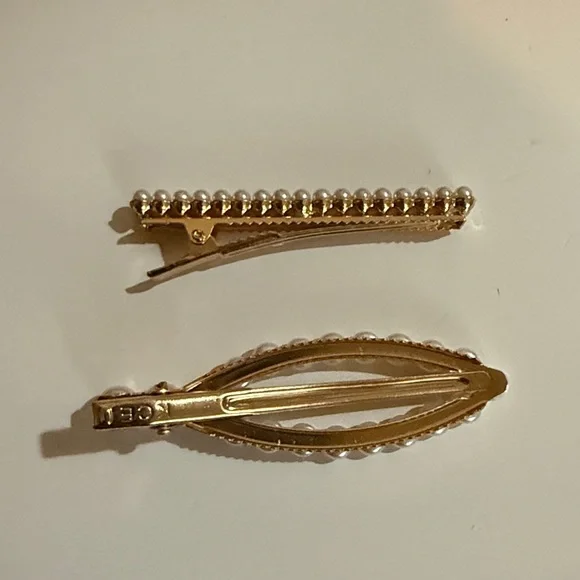 Elegant Pearl Hair Clips - Picture 2 of 2